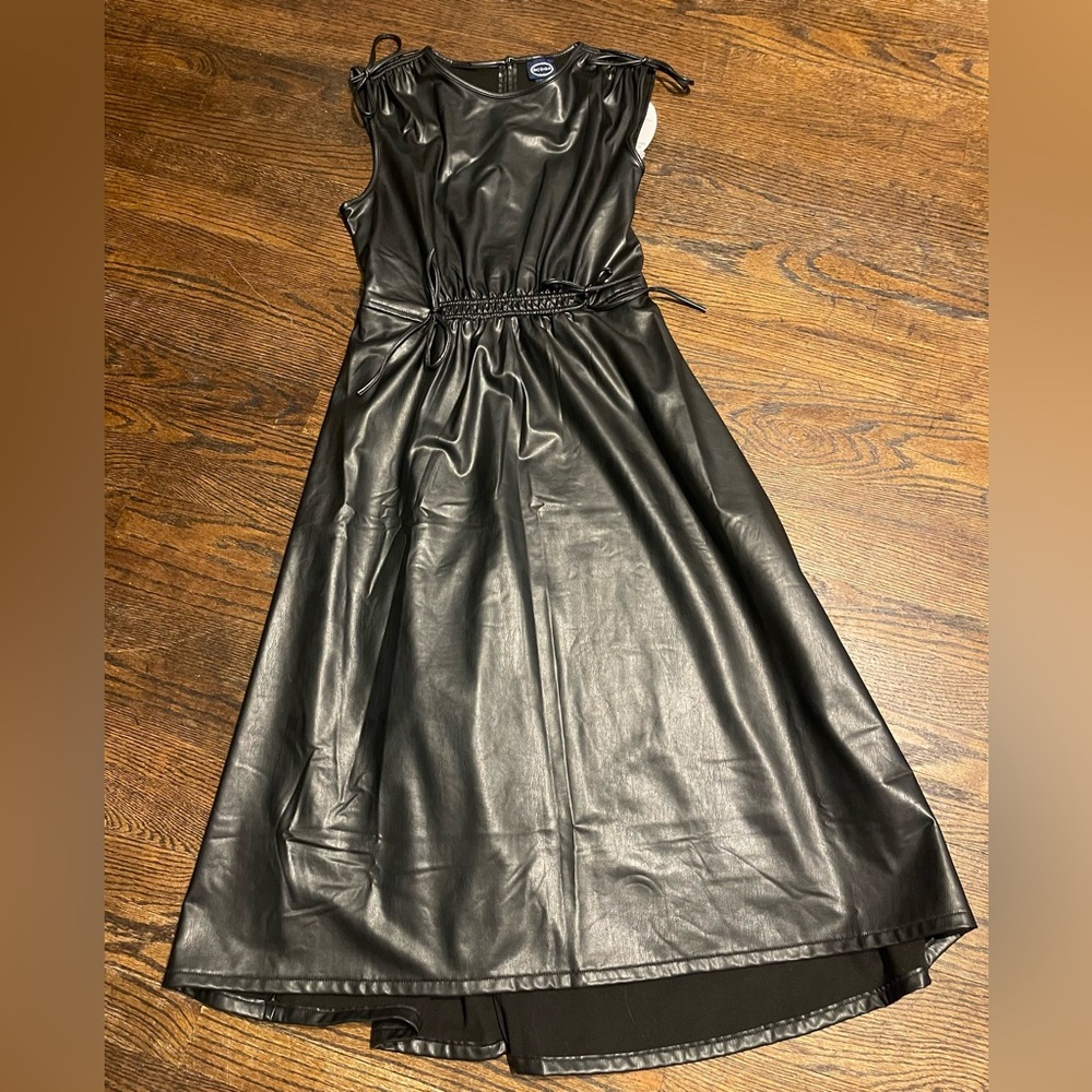 Chic Black Midi Dress with Tie Straps size S NWT - Picture 7 of 16